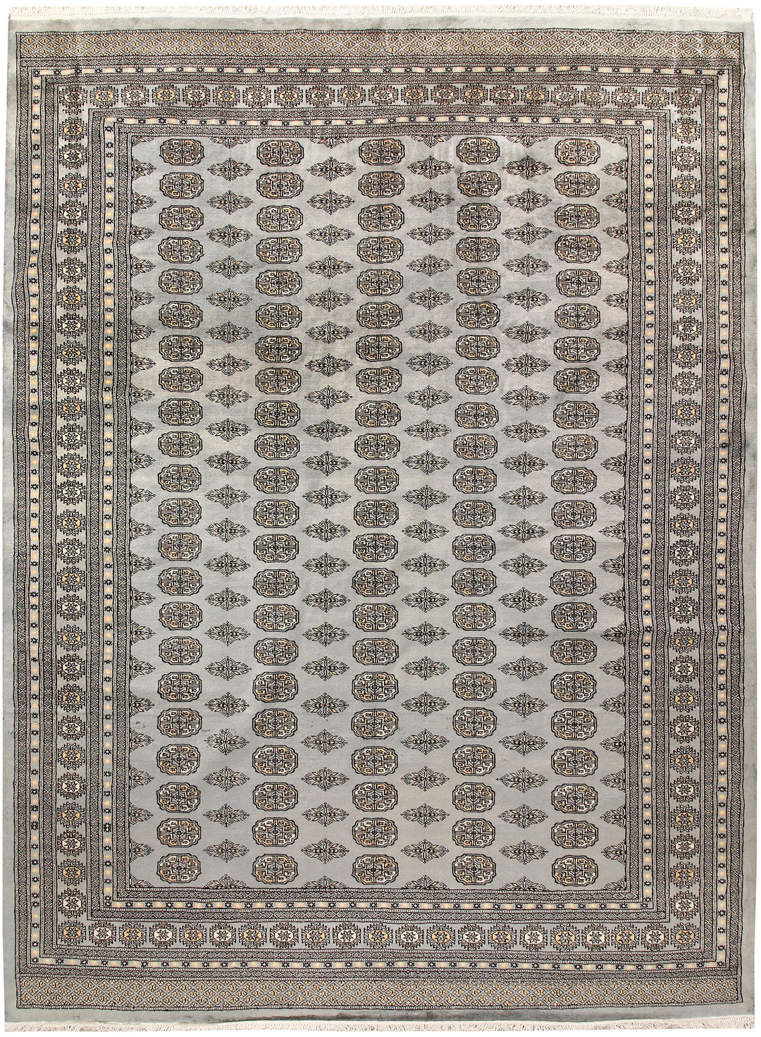 Silver Bokhara 8' 1 x 10' 10 - No. 59506 - ALRUG Rug Store