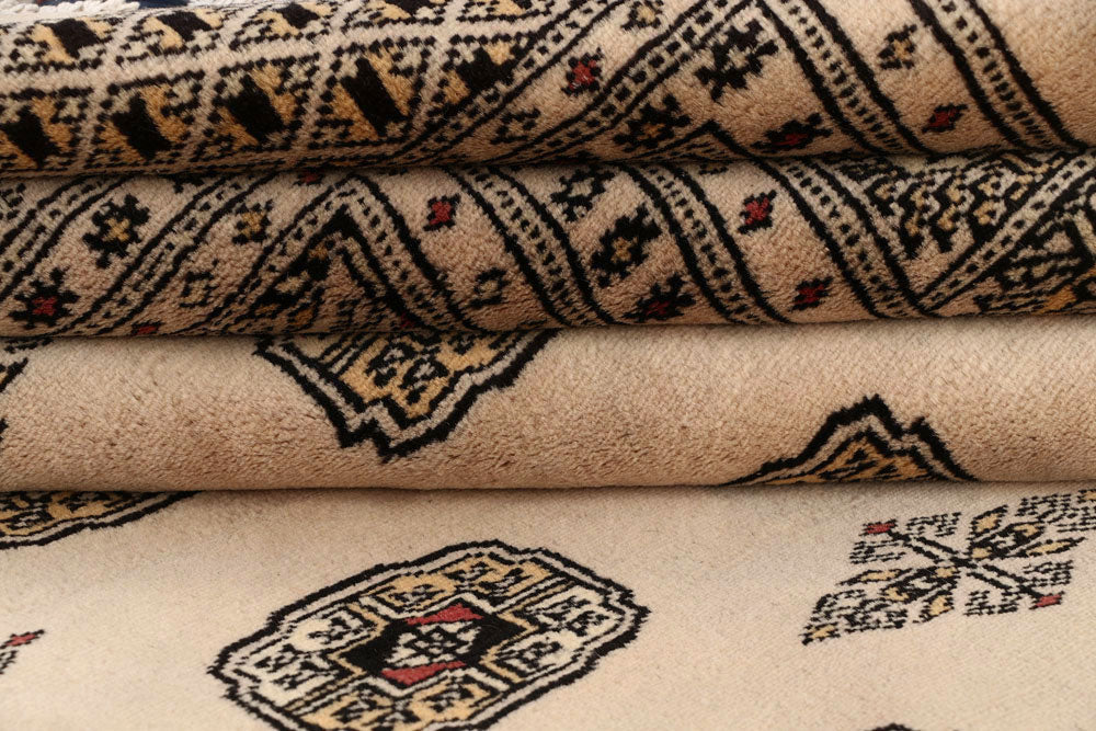 Bisque Bokhara 7' 11 x 11' 8 - No. 59527 - ALRUG Rug Store