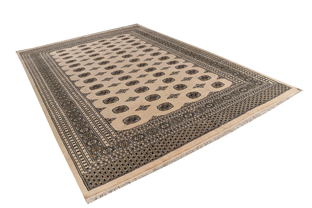 Bisque Bokhara 7' 11 x 11' 8 - No. 59527 - ALRUG Rug Store