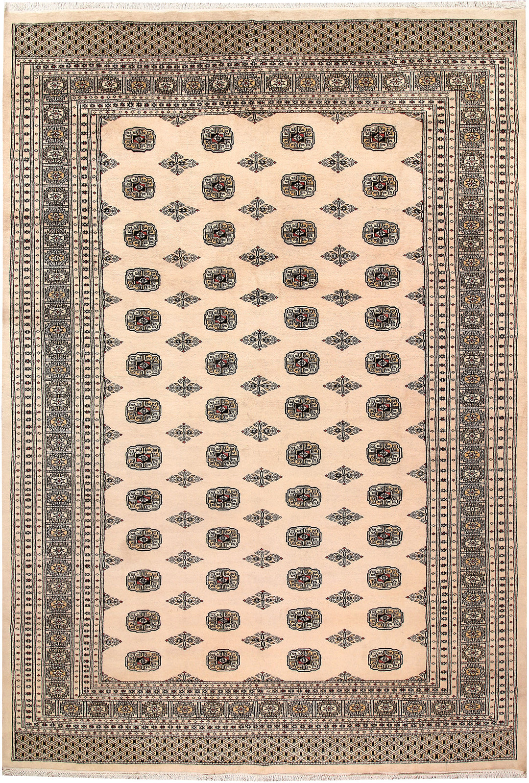 Bisque Bokhara 7' 11 x 11' 8 - No. 59527 - ALRUG Rug Store