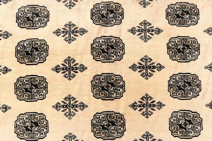 Blanched Almond Bokhara 7'  11" x 12'  2" - No. QA82779