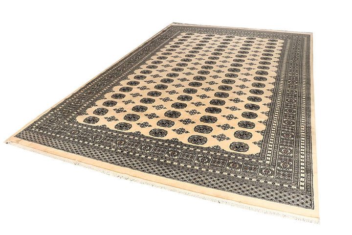 Blanched Almond Bokhara 7' 11 x 12' 2 - No. 59533 - ALRUG Rug Store