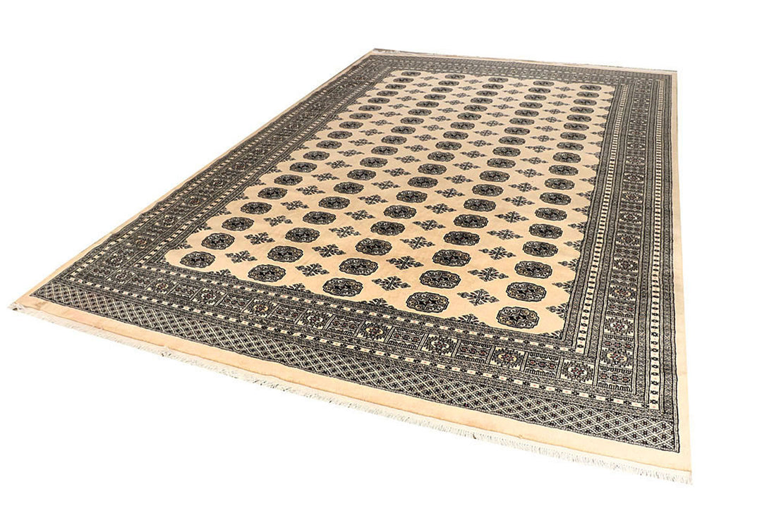 Blanched Almond Bokhara 7'  11" x 12'  2" - No. QA82779