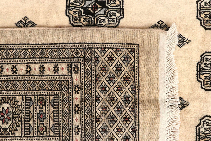 Blanched Almond Bokhara 7' 11 x 12' 2 - No. 59533 - ALRUG Rug Store