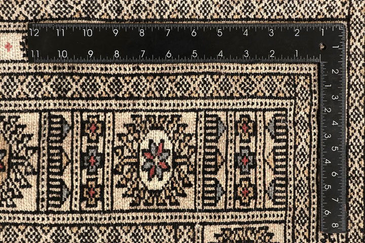 Blanched Almond Bokhara 7' 11 x 12' 2 - No. 59533 - ALRUG Rug Store