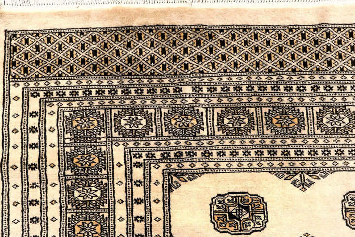 Blanched Almond Bokhara 7' 10 x 11' 9 - No. 59539 - ALRUG Rug Store