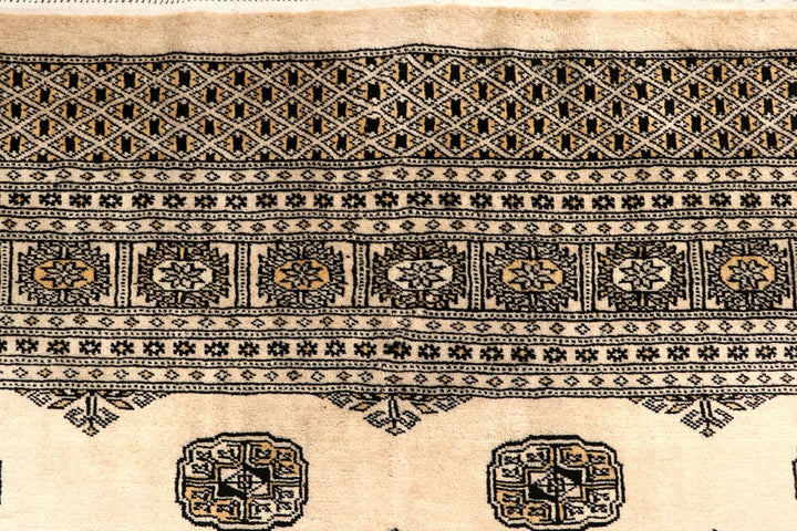 Blanched Almond Bokhara 7' 10 x 11' 9 - No. 59539 - ALRUG Rug Store