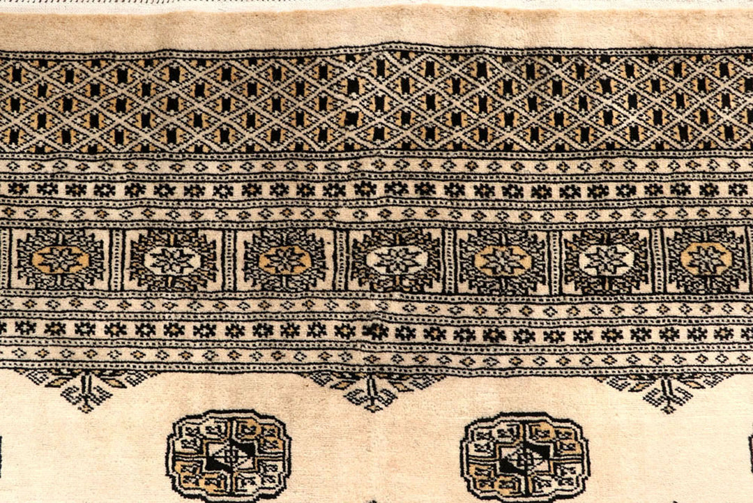 Blanched Almond Bokhara 7'  10" x 11'  9" - No. QA67815