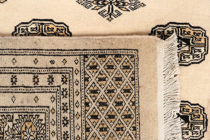 Blanched Almond Bokhara 7' 10 x 11' 9 - No. 59539 - ALRUG Rug Store