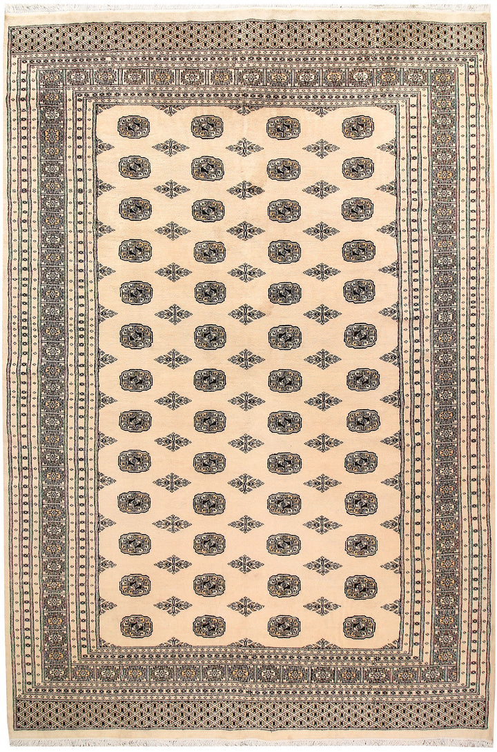 Blanched Almond Bokhara 7' 10 x 11' 9 - No. 59539 - ALRUG Rug Store