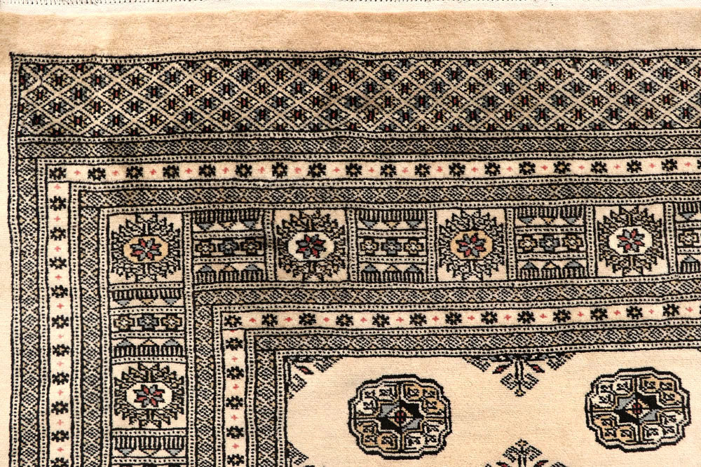 Blanched Almond Bokhara 7' 11 x 12' 2 - No. 59540 - ALRUG Rug Store