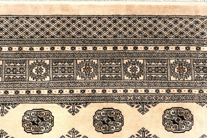 Blanched Almond Bokhara 7' 11 x 12' 2 - No. 59540 - ALRUG Rug Store