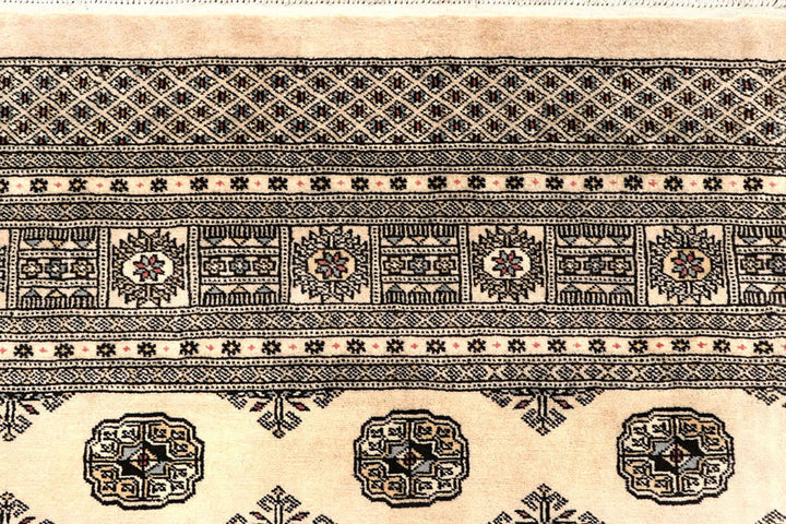 Blanched Almond Bokhara 7'  11" x 12'  2" - No. QA56369