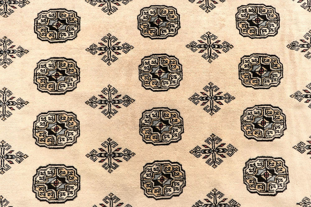 Blanched Almond Bokhara 7' 11 x 12' 2 - No. 59540 - ALRUG Rug Store