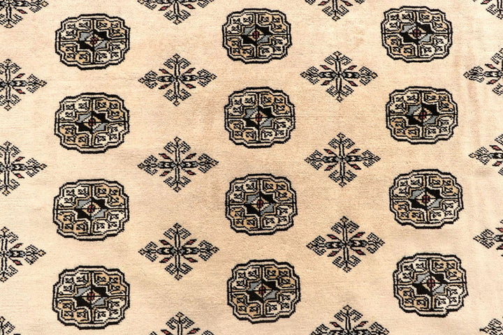 Blanched Almond Bokhara 7'  11" x 12'  2" - No. QA56369