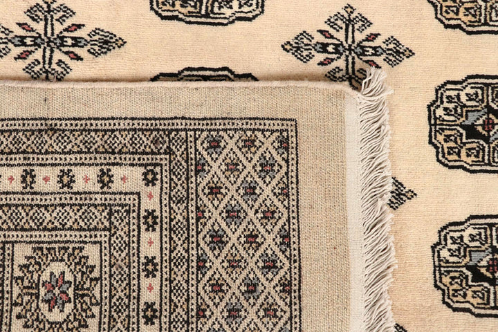 Blanched Almond Bokhara 7' 11 x 12' 2 - No. 59540 - ALRUG Rug Store