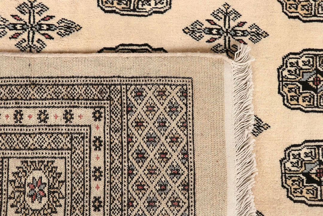 Blanched Almond Bokhara 7'  11" x 12'  2" - No. QA56369