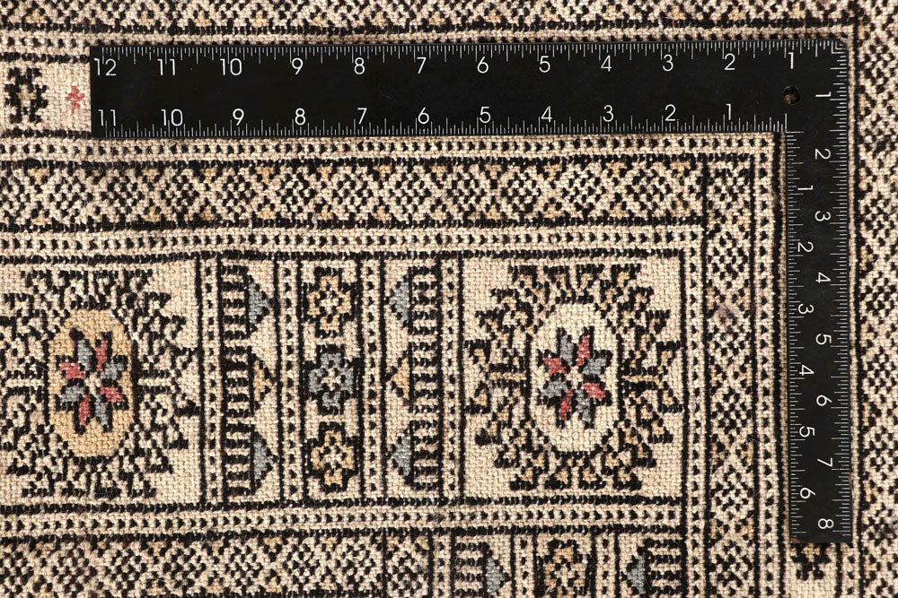 Blanched Almond Bokhara 7' 11 x 12' 2 - No. 59540 - ALRUG Rug Store