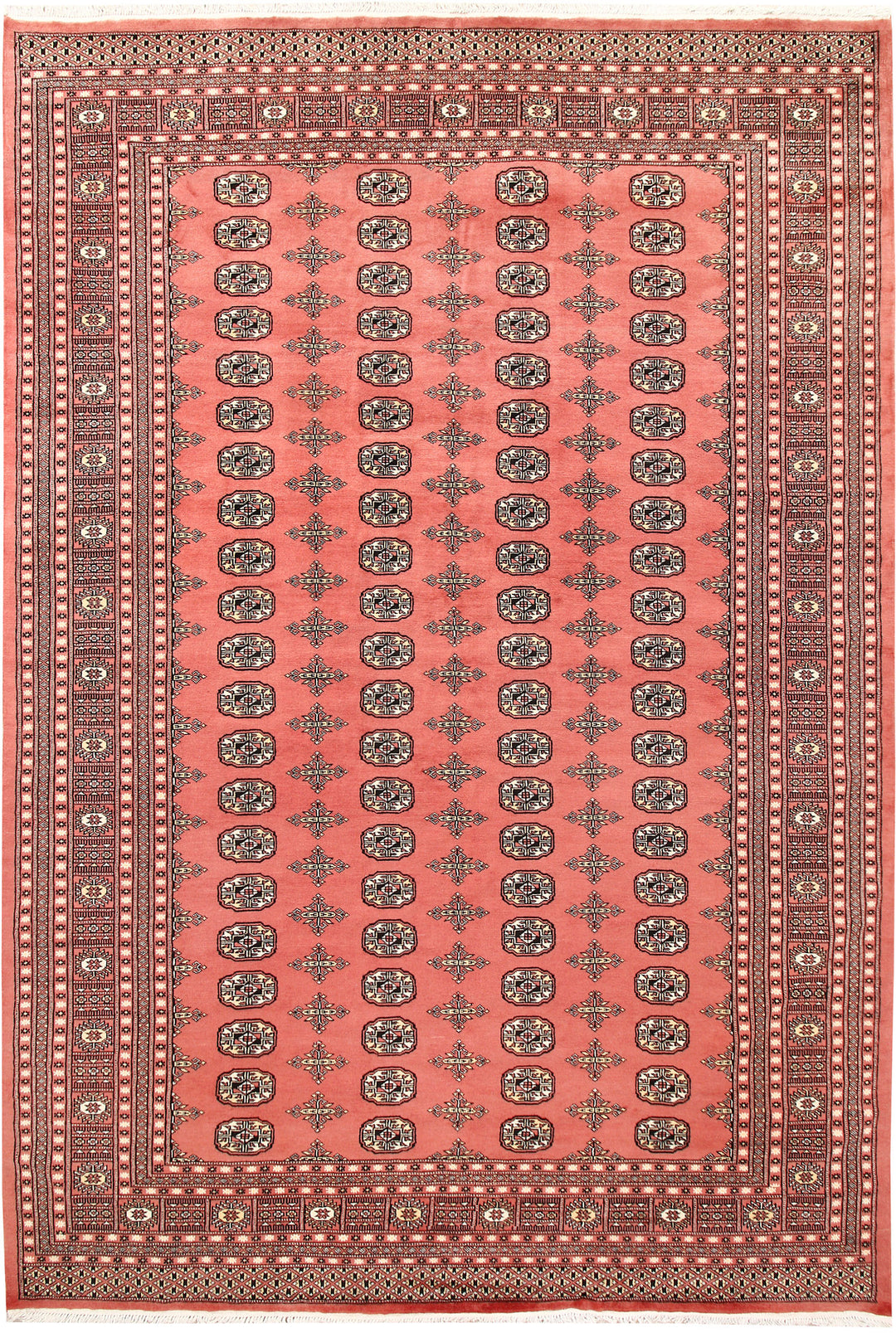 Salmon Bokhara 8' x 11' 10 - No. 59543 - ALRUG Rug Store