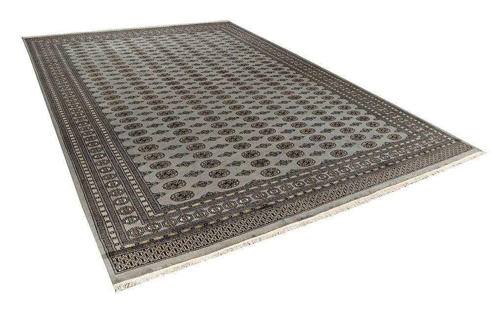 Silver Bokhara 9' 11 x 14' 5 - No. 59547 - ALRUG Rug Store