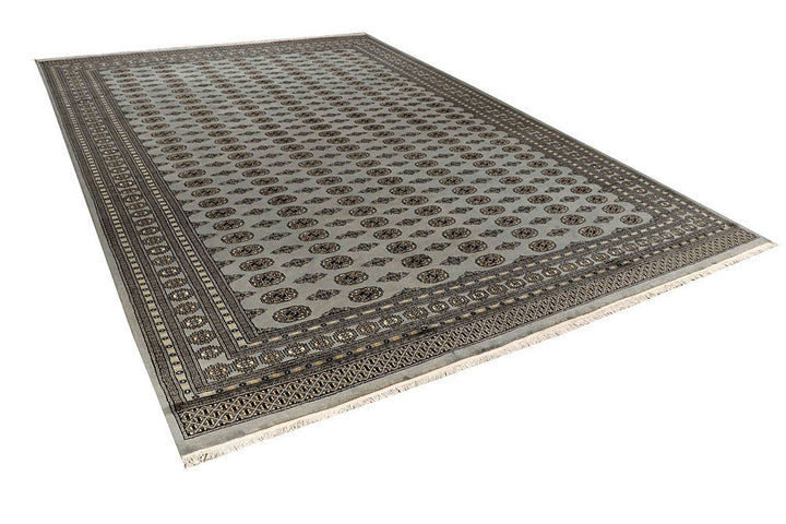 Silver Bokhara 9' 11 x 14' 5 - No. 59547 - ALRUG Rug Store
