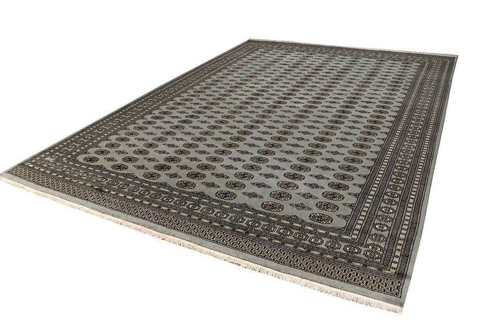 Silver Bokhara 9' 11 x 14' 5 - No. 59547 - ALRUG Rug Store