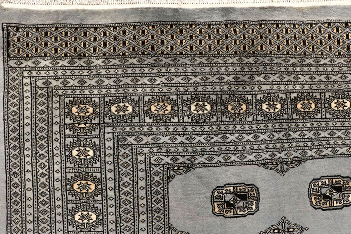 Silver Bokhara 10' x 14' 2 - No. 59548 - ALRUG Rug Store
