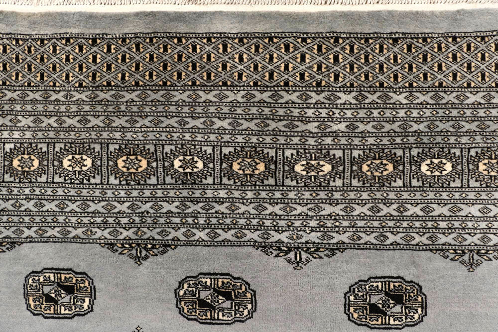 Silver Bokhara 10' x 14' 2 - No. 59548 - ALRUG Rug Store