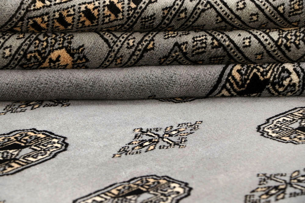 Silver Bokhara 10' x 14' 2 - No. 59548 - ALRUG Rug Store