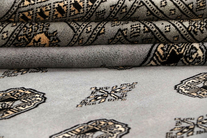 Silver Bokhara 10' x 14' 2 - No. 59548 - ALRUG Rug Store