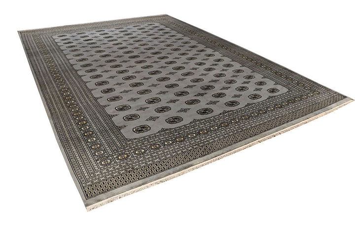 Silver Bokhara 10' x 14' 2 - No. 59548 - ALRUG Rug Store