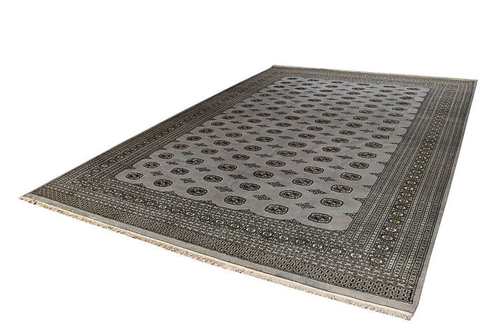 Silver Bokhara 10' x 14' 2 - No. 59548 - ALRUG Rug Store