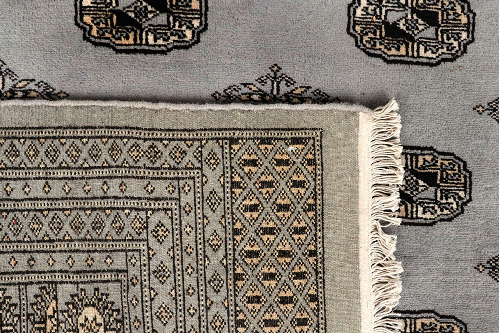 Silver Bokhara 10' x 14' 2 - No. 59548 - ALRUG Rug Store