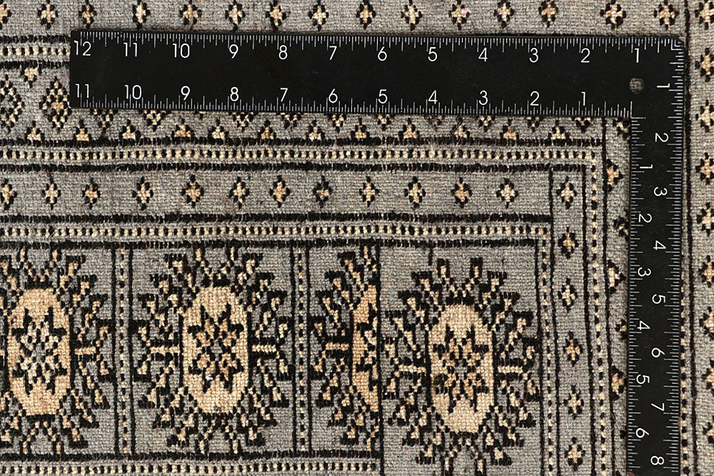 Silver Bokhara 10' x 14' 2 - No. 59548 - ALRUG Rug Store