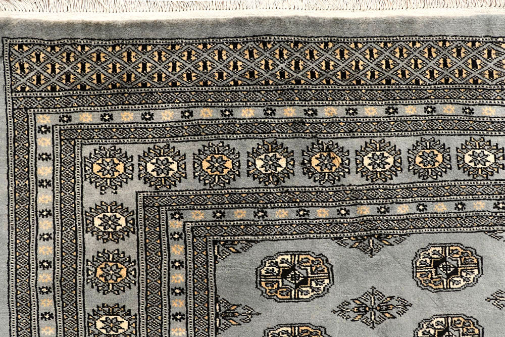 Silver Bokhara 10' x 14' 1 - No. 59549 - ALRUG Rug Store