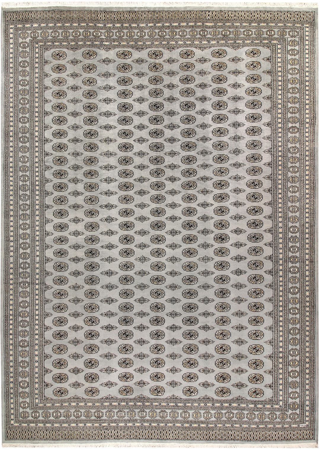 Silver Bokhara 10' x 14' 1 - No. 59549 - ALRUG Rug Store