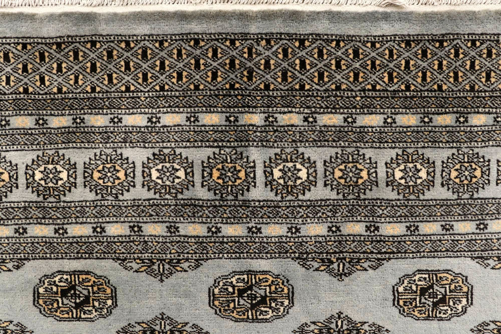Silver Bokhara 10' x 13' 3 - No. 59550 - ALRUG Rug Store