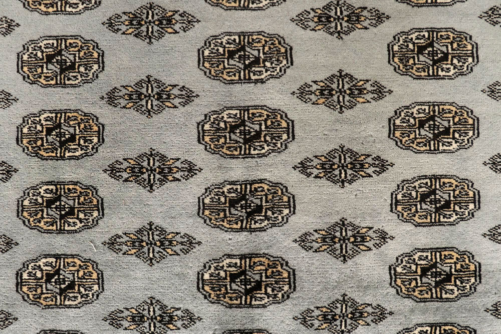 Silver Bokhara 10' x 13' 3 - No. 59550 - ALRUG Rug Store