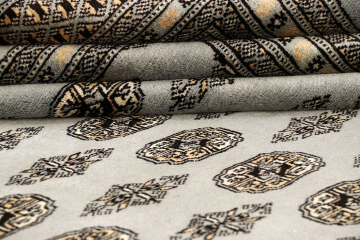 Silver Bokhara 10' x 13' 3 - No. 59550 - ALRUG Rug Store