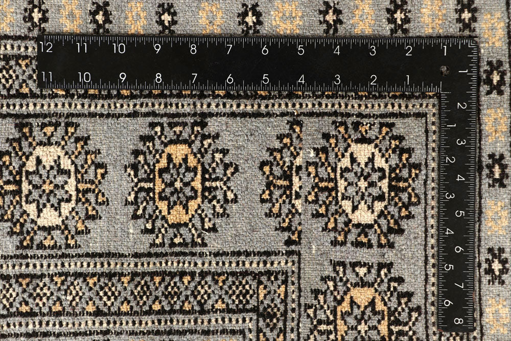 Silver Bokhara 10' x 13' 3 - No. 59550 - ALRUG Rug Store