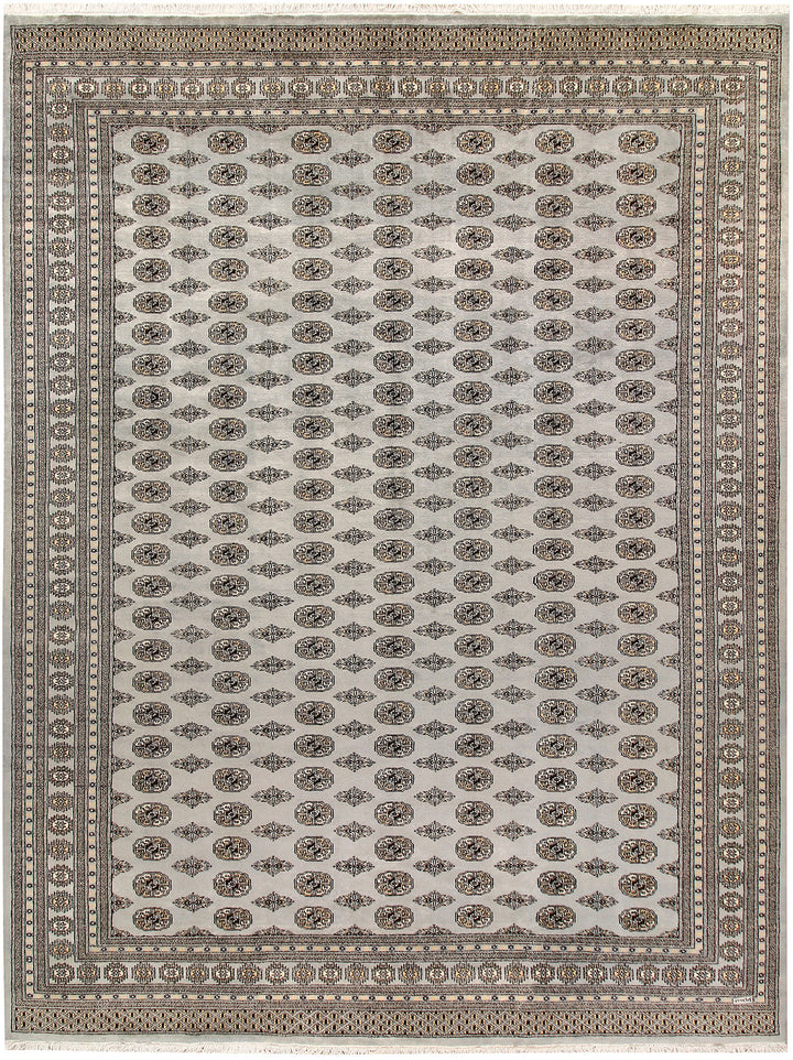 Silver Bokhara 10' x 13' 3 - No. 59550 - ALRUG Rug Store