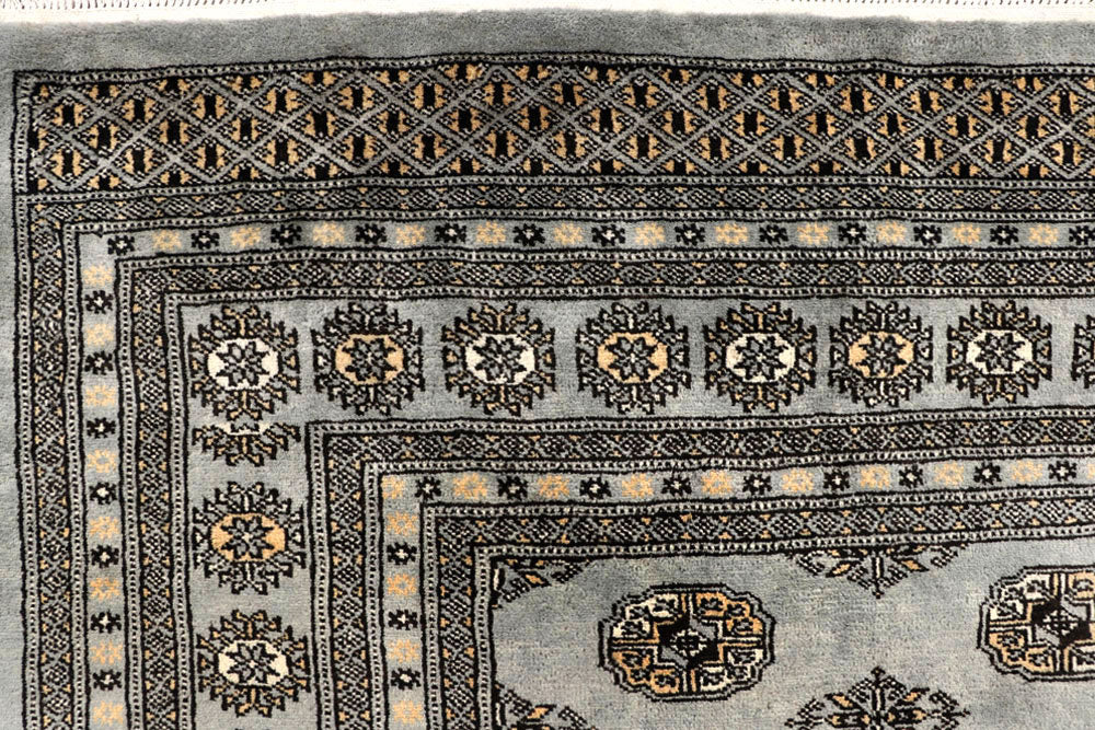 Silver Bokhara 9' 11 x 13' 7 - No. 59551 - ALRUG Rug Store