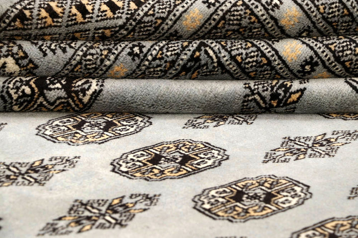 Silver Bokhara 9' 11 x 13' 7 - No. 59551 - ALRUG Rug Store