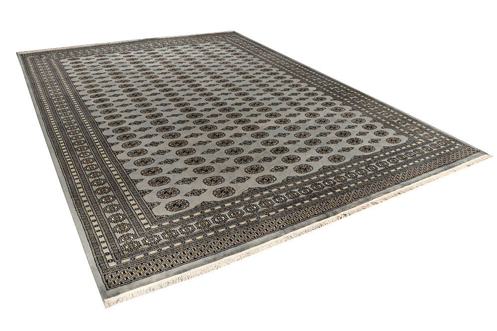Silver Bokhara 9' 11 x 13' 7 - No. 59551 - ALRUG Rug Store