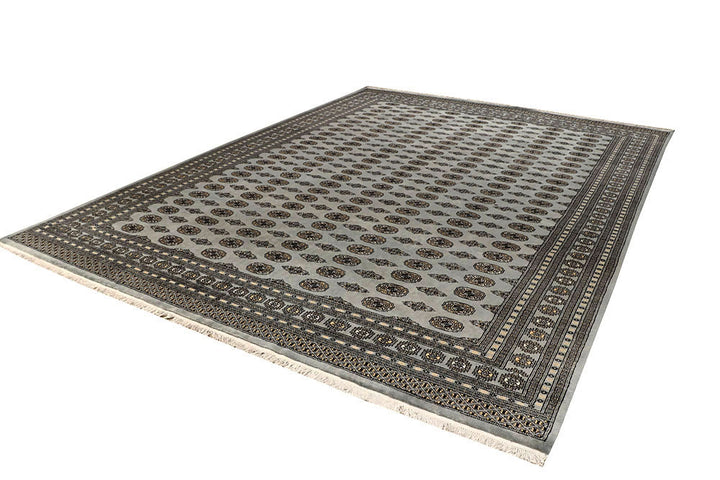 Silver Bokhara 9' 11 x 13' 7 - No. 59551 - ALRUG Rug Store