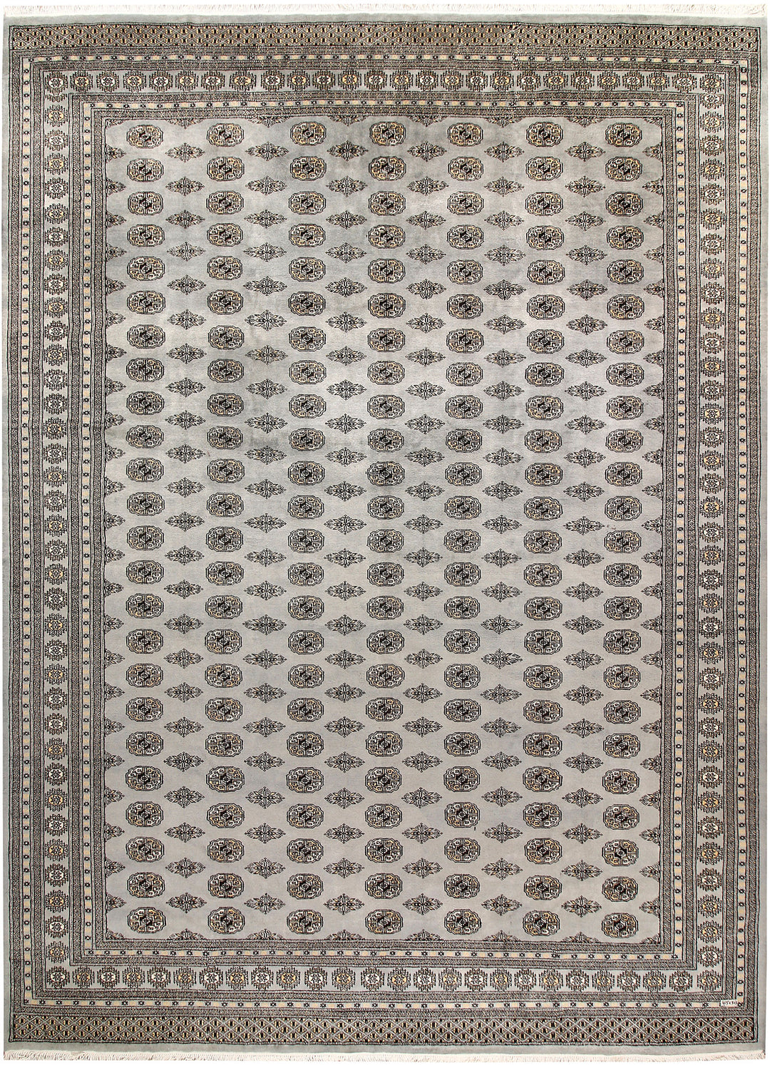 Silver Bokhara 9' 11 x 13' 7 - No. 59551 - ALRUG Rug Store