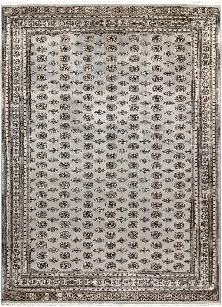 Silver Bokhara 9' 11 x 13' 7 - No. 59551 - ALRUG Rug Store