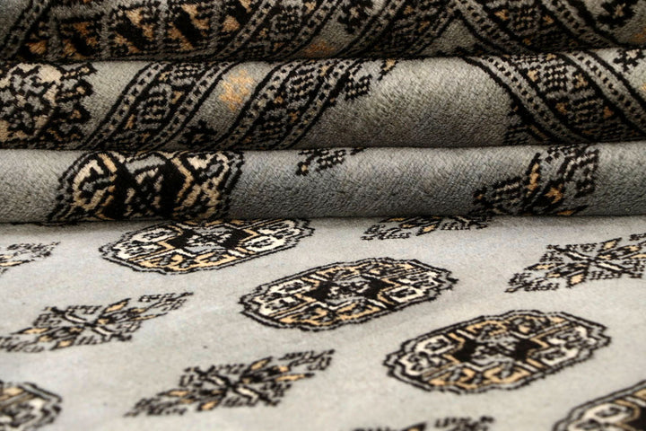 Silver Bokhara 9' 11 x 13' 11 - No. 59552 - ALRUG Rug Store