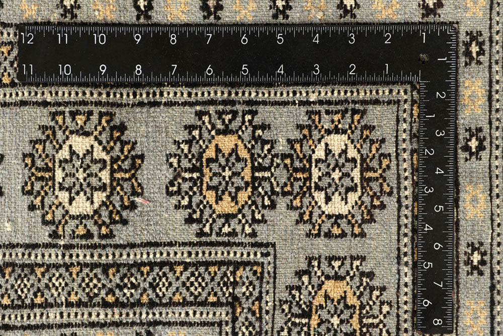 Silver Bokhara 9' 11 x 13' 11 - No. 59552 - ALRUG Rug Store
