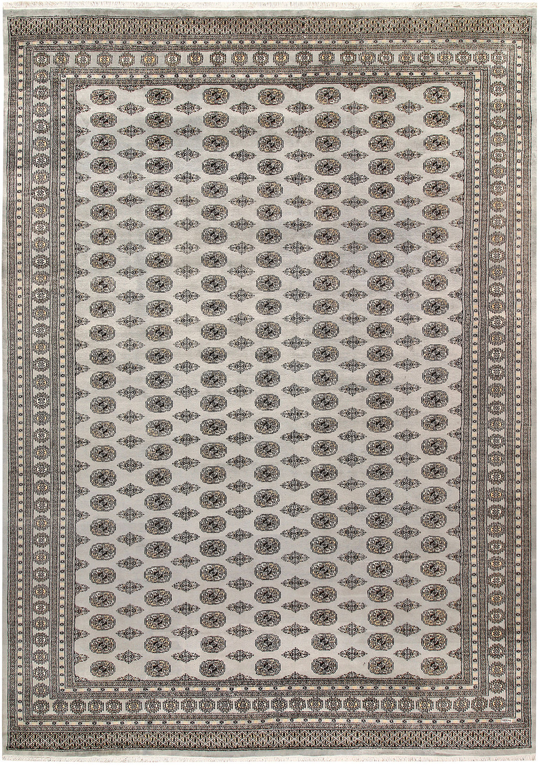 Silver Bokhara 9' 11 x 13' 11 - No. 59552 - ALRUG Rug Store